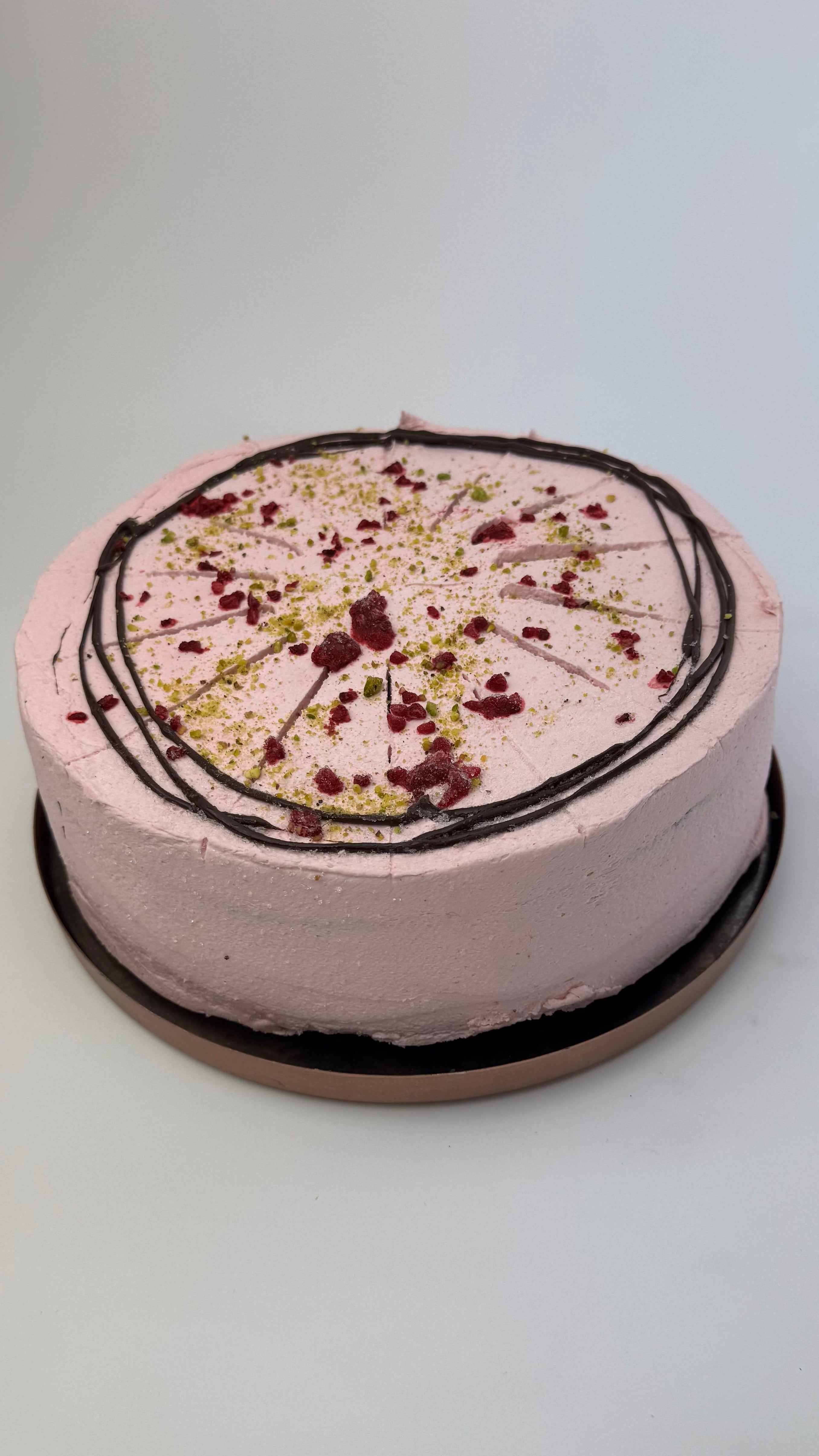 Chocoladetaart Frambozenfrosting